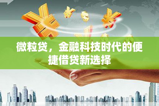 巫山微粒贷，金融科技时代的便捷借贷新选择